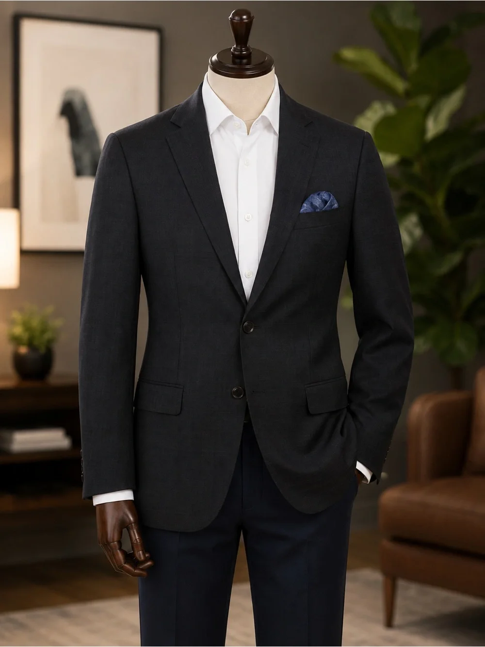 Ted Baker Charcoal Two-Button Tailored Blazer